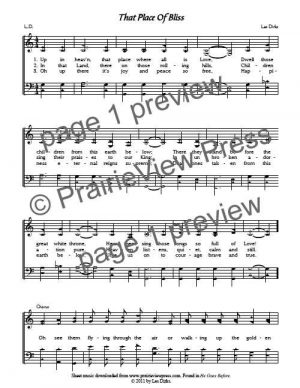 Song: That Place Of Bliss