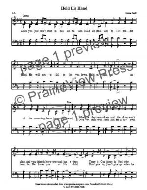 Song: Hold His Hand