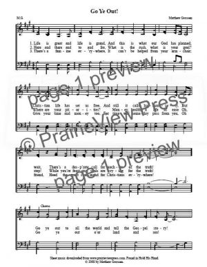 Song: Go Ye Out