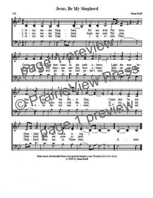 Song: Jesus Be My Shepherd