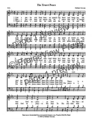 Song: The Truest Peace