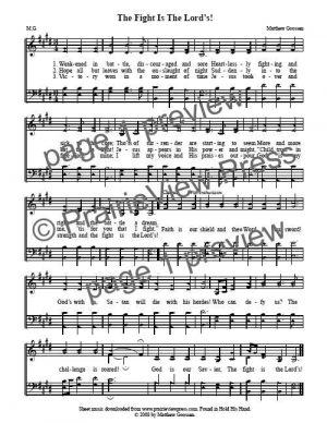 Song: The Fight Is The Lord's