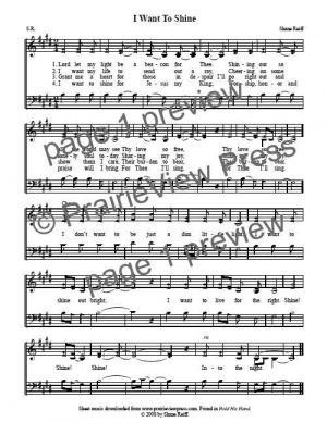 Song: I Want To Shine