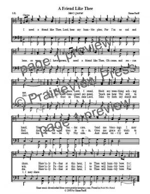 Song: A Friend Like Thee