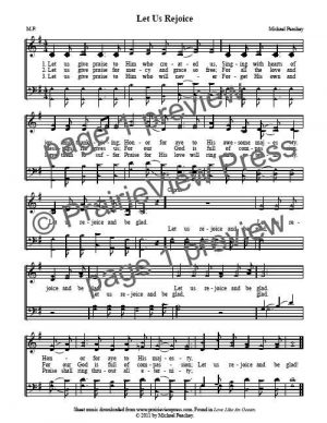 Song: Let Us Rejoice