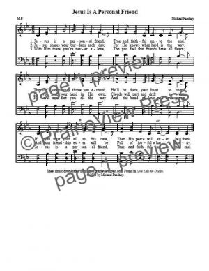 Song: Jesus Is A Personal Friend