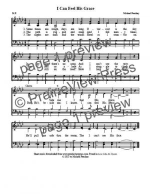 Song: I Can Feel His Grace