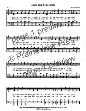 Song: Make Him Your Savior