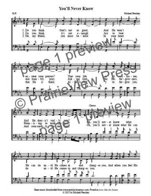 Song: You'll Never Know