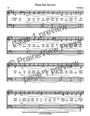 Song: When The Sun Sets