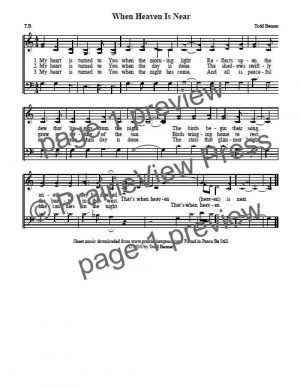 Song: When Heaven Is Near