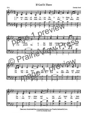 Song: If God Is There