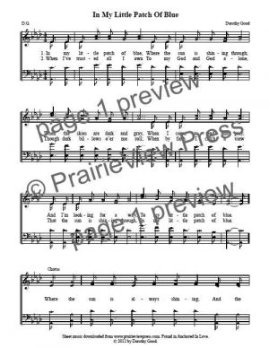 Song: In My Little Patch Of Blue
