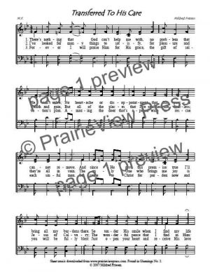 Song: Transferred To His Care