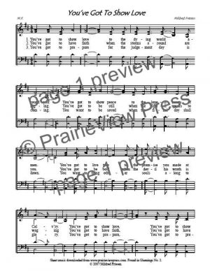 Song: You've Got To Show Love