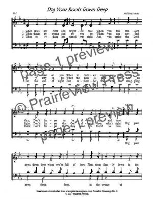 Song: Dig Your Roots Down Deep
