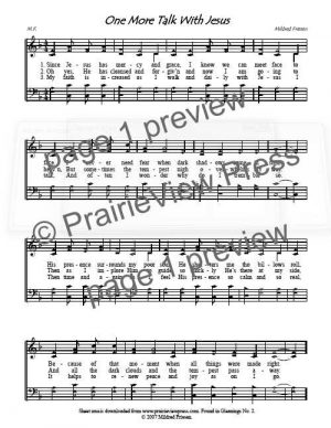 Song: One More Talk With Jesus