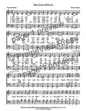 Song: One Cross Of Love