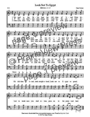 Song: Look Not To Egypt