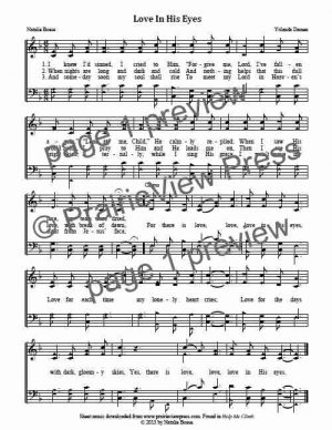 Song: Love In His Eyes