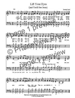 Song: Lift Your Eyes and You'll See Jesus