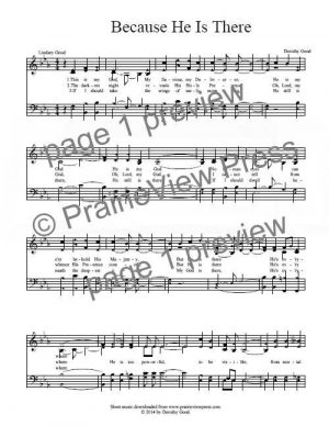 Song: Because He Is There