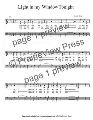 Song: Light In My Window Tonight