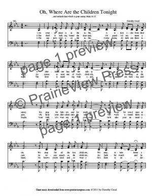 Song: Oh Where Are The Children Tonight