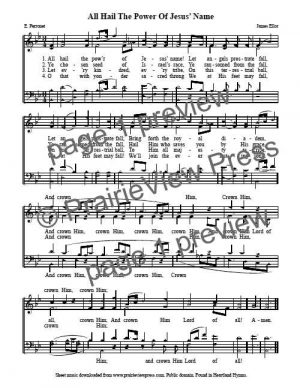 Song: All Hail The Power Of Jesus' Name