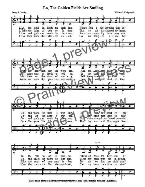 Song: The Golden Fields