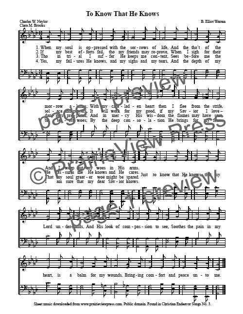 Song: To Know That He Knows