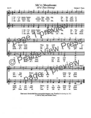 Song: Silvery Moonbeams Over Thee Shining