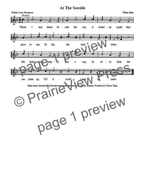 Song: At The Seaside