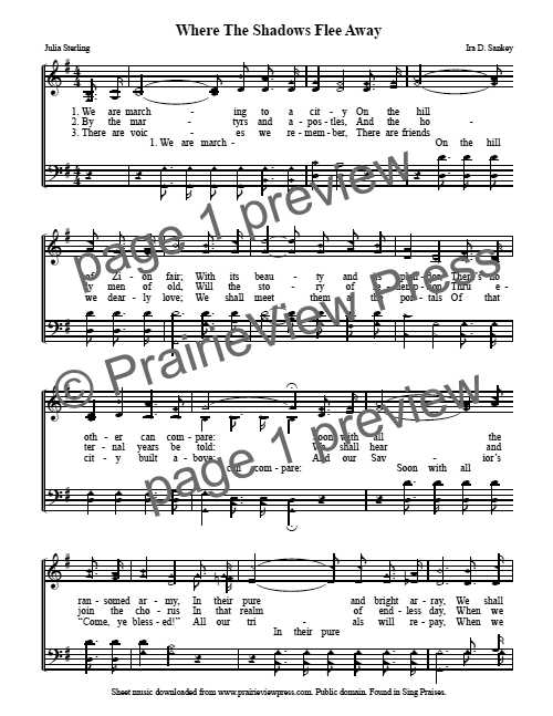 Song: Where The Shadows Flee Away