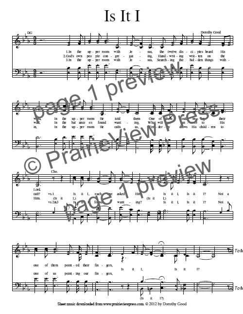 Song: Is It I